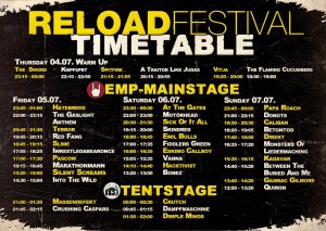 reload festival timetable 2013