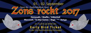 Early-Bird Ticket Start am 01.10. für Zons rockt 2017